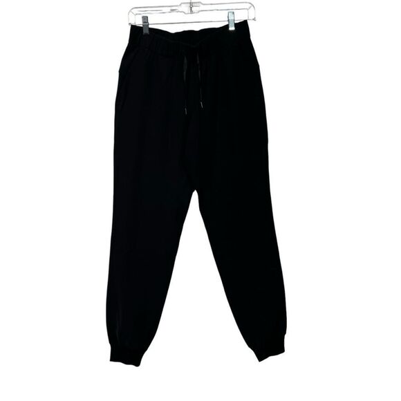 Lululemon On The Fly Jogger Womens 4 Black LW5BZDS Comfy Drawstring Travel - Picture 3 of 14